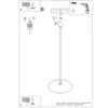 Lampa wisząca NOX 40 czarna